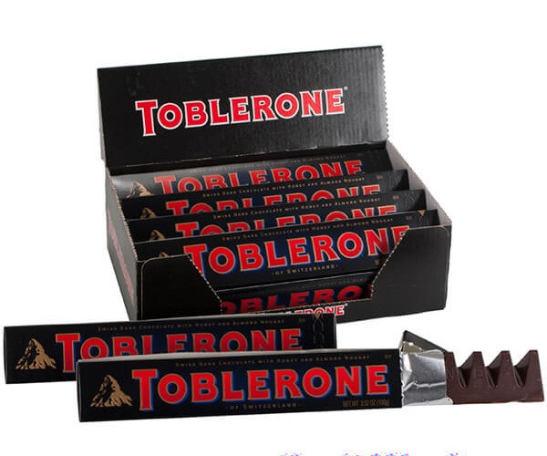Шоколад Чорний Toblerone з Медом та Мигдальною Ннугою 360 г Швейцарія (10 шт./1 уп)