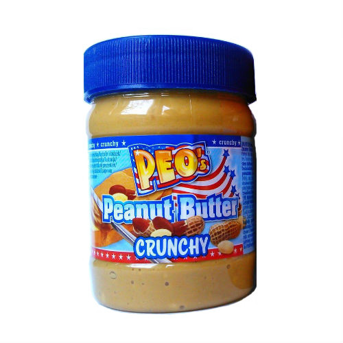 Арахісова паста Peo's peanut butter crunchy (зі шматочками арахісу) Німеччина 340г