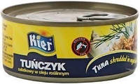 Тунец для салата дробленный в растительном масле Tunczyk salatkowy Kier Польша 170 г
