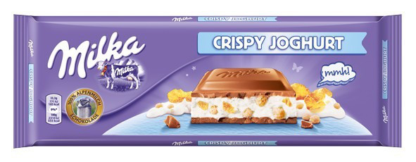 Шоколад Milka Crispy Joghurt (з хрустким йогуртом) Швейцарія 300г