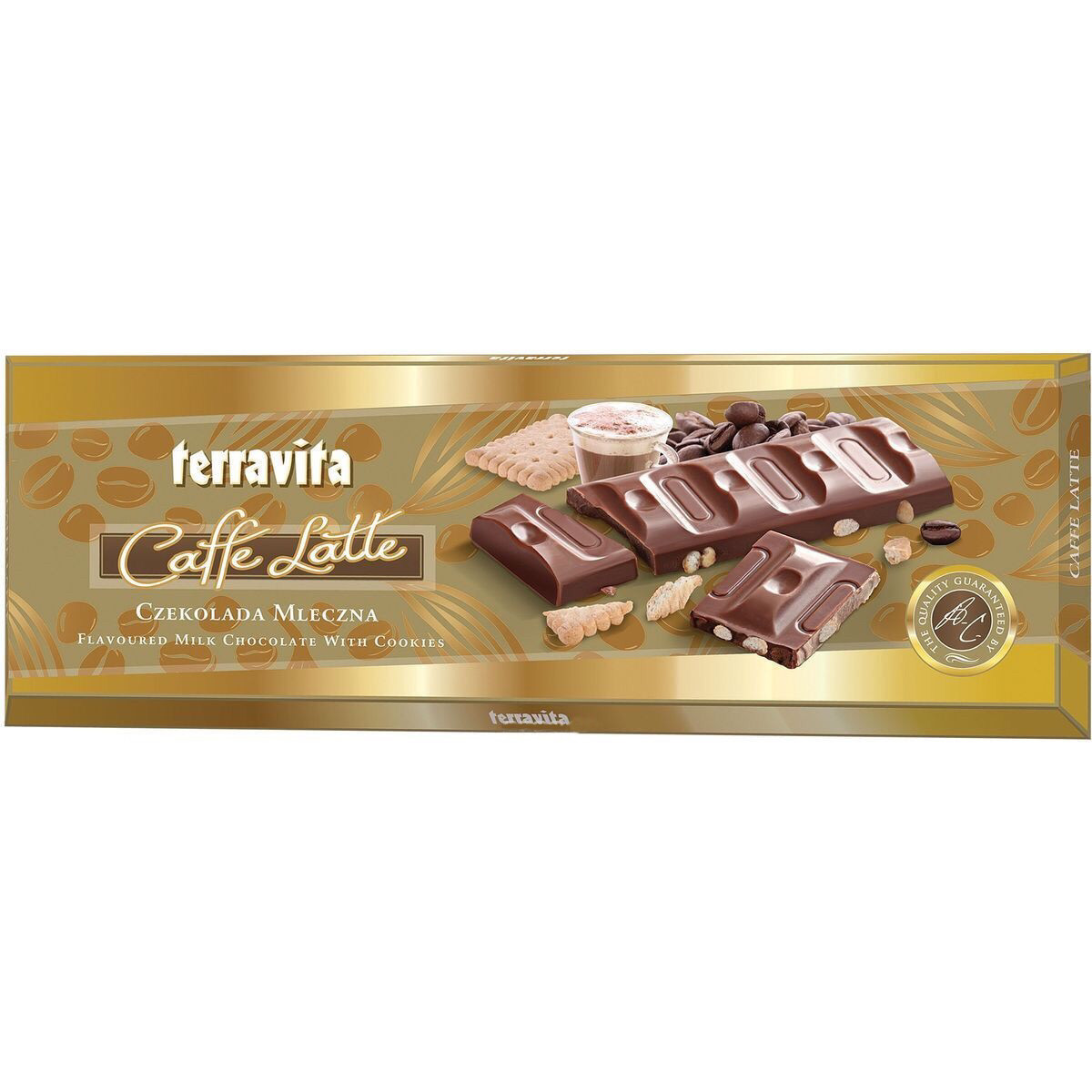 Молочний шоколад Terravita Coffee Late, 225 г (9 шт/1 ящ)