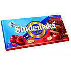 Шоколад Studentska Pecet з вишнею та арахісом 180 г Чехія (опт 5 шт), фото 3