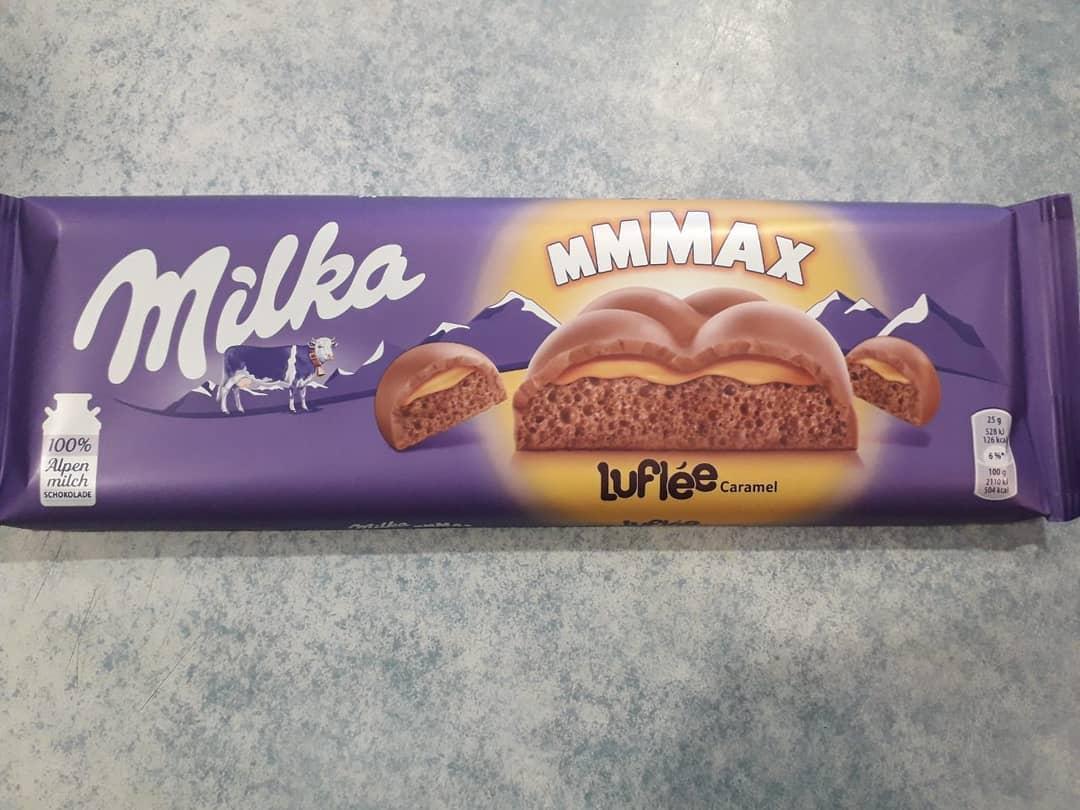Шоколад Молочний Milka Bubbly Luflee Caramel mmMax Милка карамель 250 г Швейцарія