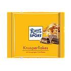 Шоколад молочний "RITTER SPORT" KNUSPERFLAKES пластівцями 100г. Німеччина, фото 2