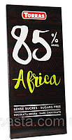 Шоколад черный без сахара и глютена Torras Africa 85% какао 100 г Испания (опт 5 шт)