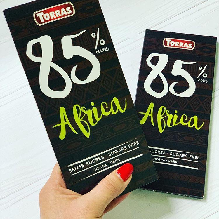 Шоколад чорний без цукру Torras Africa 85% какао 100 г Іспанія, фото 1