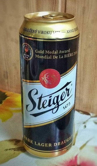 ПИВО ТЕМНЕ STEIGER DARK LAGER DRAUGHT, 0,5 Л