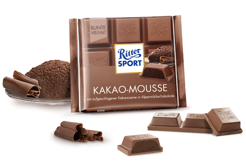 Шоколад Ritter Sport Kakao-Mouse (з шоколадним мусом), Німеччина 100г