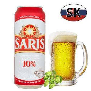 Пиво баночне світле Saris 10% 0,5 л. Словаччина
