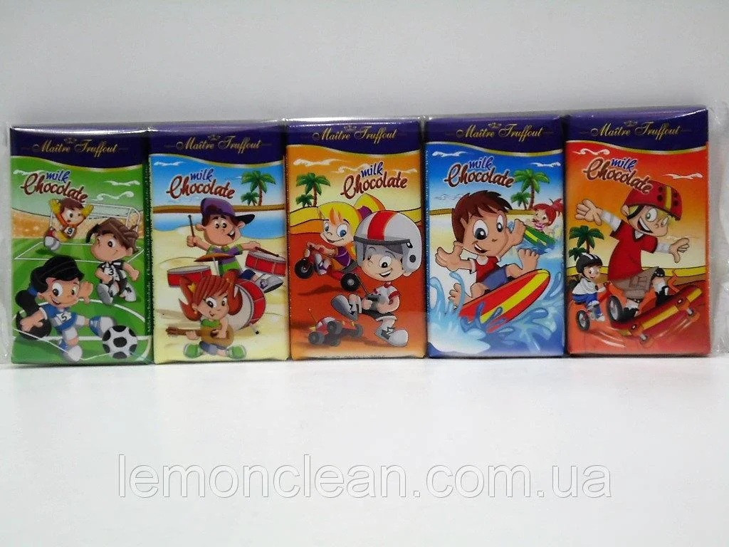 Шоколад молочний (міні) Maitre Truffout Milk Chocolate 5х15 м Австрія