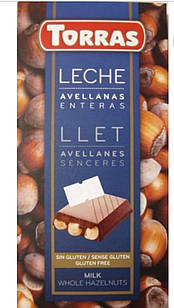Молочний шоколад Torras Leche Llet з фундуком 200 г Іспанія