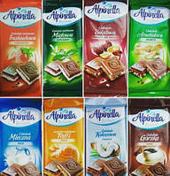 Шоколад Alpinella Альпинелла в ассортименте 8 вкусов Польша 100 г (опт 40 шт)
