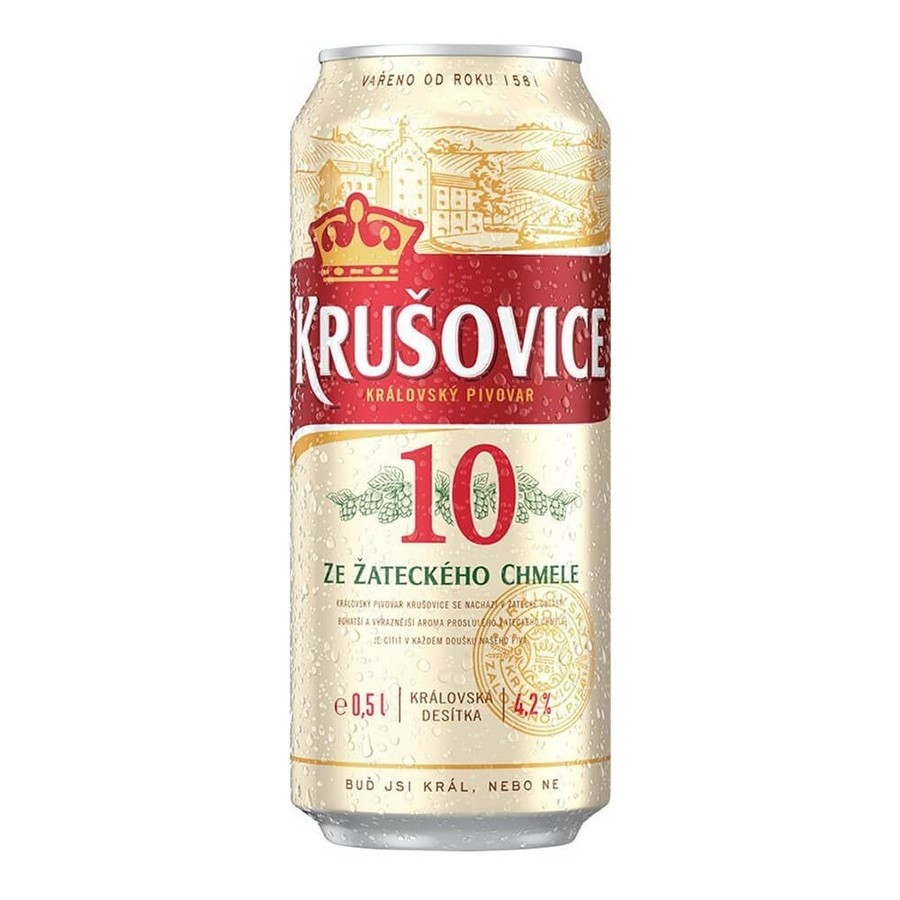 Пиво Світле Krušovice 10% Крушовіца ж/б 0,5 л Чехія