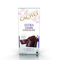 Шоколад Экстра Черный Cachet Кашет 85% Какао 100 г Бельгия (опт 3 шт)