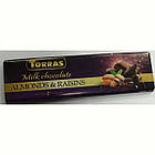 Шоколад молочний Torras з мигдалем і родзинками 300 г Іспанія (опт 3 шт), фото 3