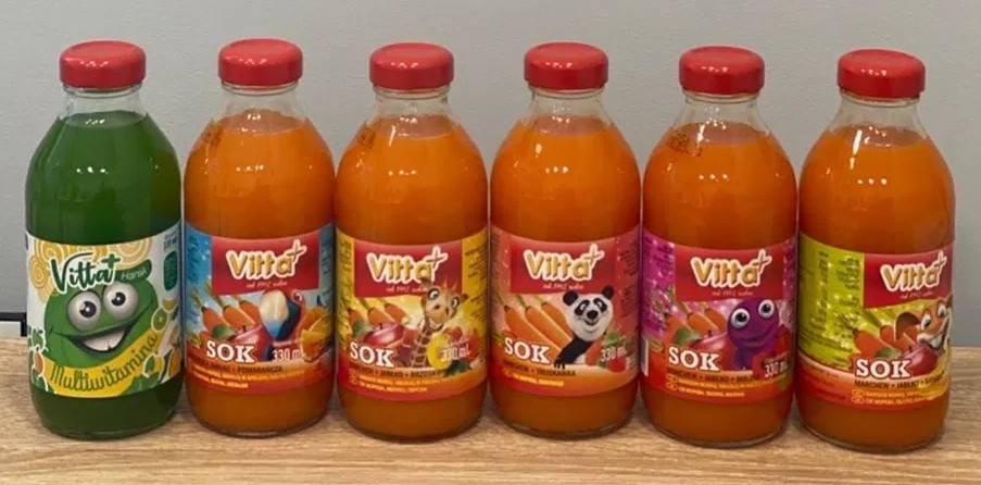 Сок детский Vitta Plus в ассортименте 5 вкусов 330 мл Польша: продажа ...