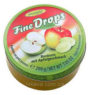 Льодяники (цукерки) Fine Drops (дрібні краплі) яблучний смак 200 г Австрія