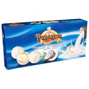 Кокосові цукерки Papagena вафельні кульки в кокосі 120 г Австрія