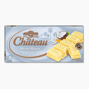 Білий шоколад Chateau Weisse Kokos 200гр. Німеччина