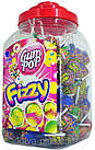 Льодяники на паличці+жуйка Gum Рор Fizzy (фруктові), 100шт, Польща, фото 3