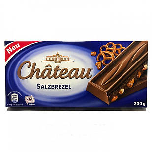 Шоколад Chateau Salzbrezel (з солоними кренделями) 200г. Німеччина