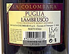 Вино ігристе червоне Lambrusco Rosso Amabile La Colombara 1.5 л Італія, фото 4