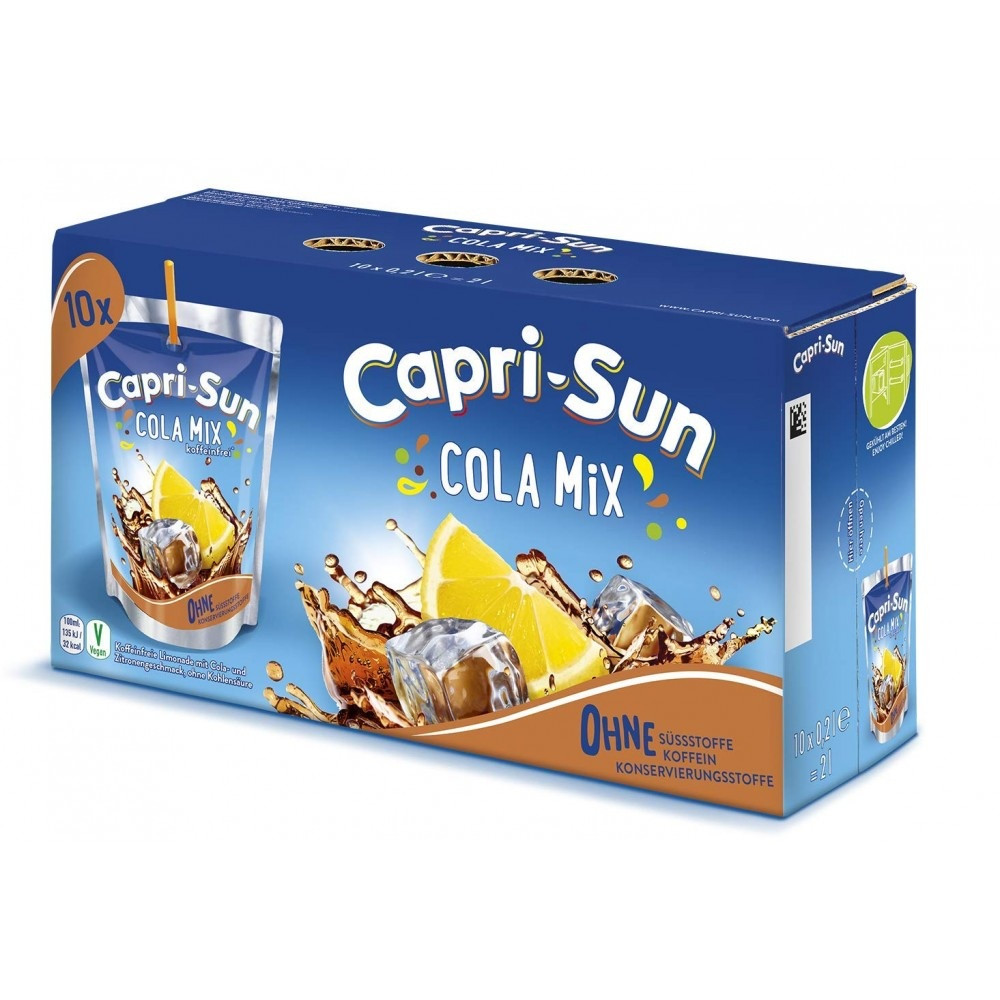 Сік дитячий Капризон Capri-Sun Cola Mix 200 мл Німеччина (10 шт/1 уп)