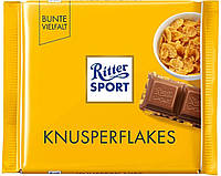 Шоколад Молочный Ritter Sport Knusperflakes с Кукурузными Хлопьями 100 г Германия