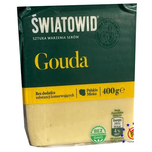 Сир твердий Swiatowid Gouda 400 г Польща