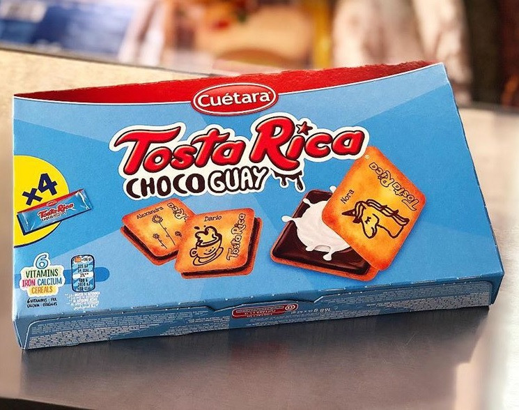 Печиво бісквітне з шоколадною начинкою Cuetara Tosta Rica Choco Guay 168 г Іспанія, фото 1
