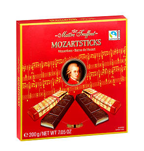 Шоколад темний Mozartsticks Maitre Truffout 200 г Австрія