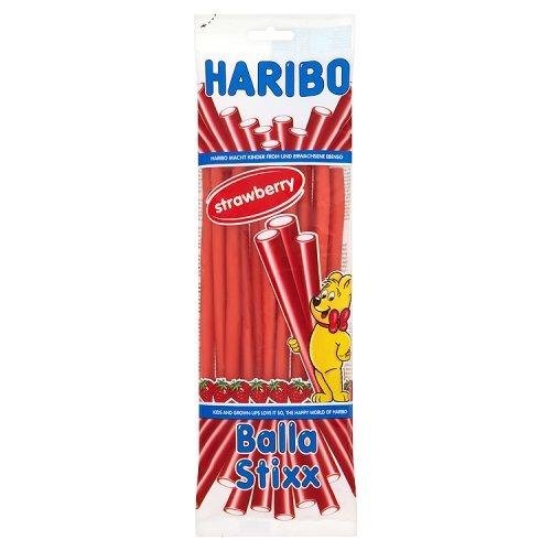 Жувальні цукерки Haribo Balla Stixx Strawberry полуниця Німеччина 80 г