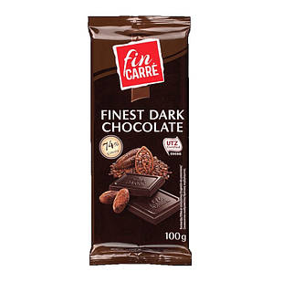 Шоколад чорний Fin Carre Finest Dark Chocolate 74 % какао 100 г Німеччина