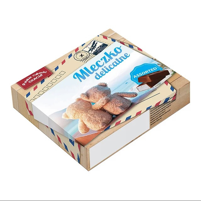 Цукерки шоколадні Пташине молоко асорті Mleczko Delikatne Assorted Gracio 148 г Польща(10шт/1уп)