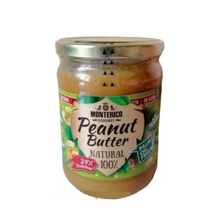 Арахісова паста без глютену Monterico Peanut Butter Natural 500 г Іспанія