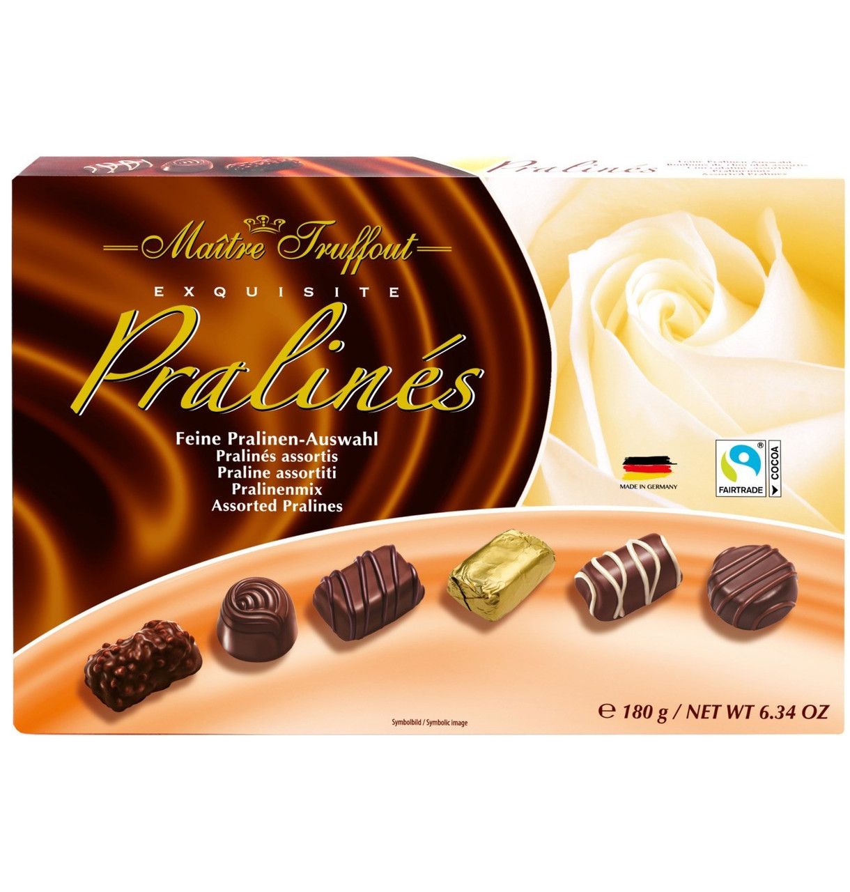 Цукерки шоколадні Асорті Праліне Maitre Truffout Pralines 180 г Австрія