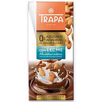 Шоколад молочный Trapa с миндалем без сахара и глютена Azucares 175 г Испания