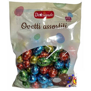 Цукерки Шоколадні Яйця Асорті Dolciando Ovetti Assortiti 850 г Італія