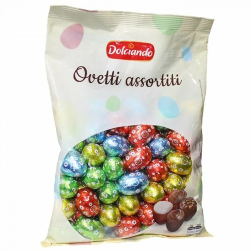 Цукерки Шоколадні Яйця Асорті Dolciando Ovetti Assortiti 850 г Італія
