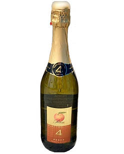 Шампанське (вино) біле персикове напівсолодке Фраголіно Кватро Fragolino Quattro Valli Pesca 0,75 л Італія