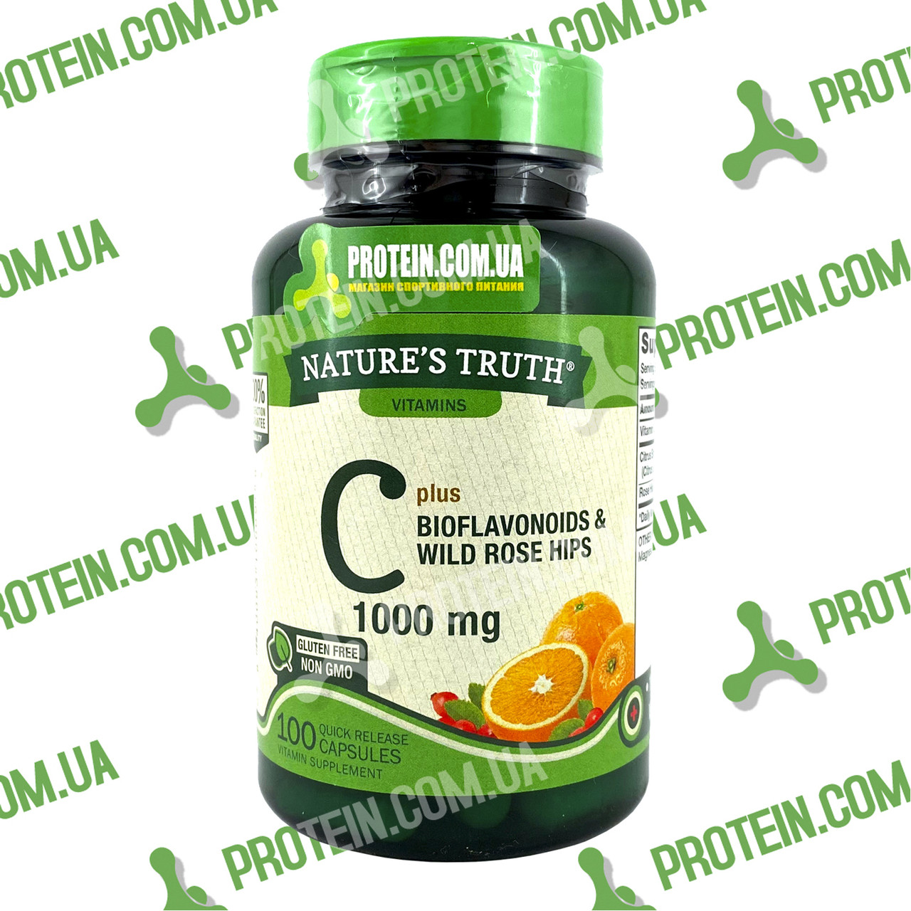 Вітамін С з Шипшиною Nature's Truth Vitamin C 1000 мг plus Bioflavonoids and Wild Rose Hips 100 капс