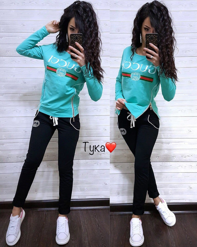 Стильний жіночий костюм кофта та штани GG
