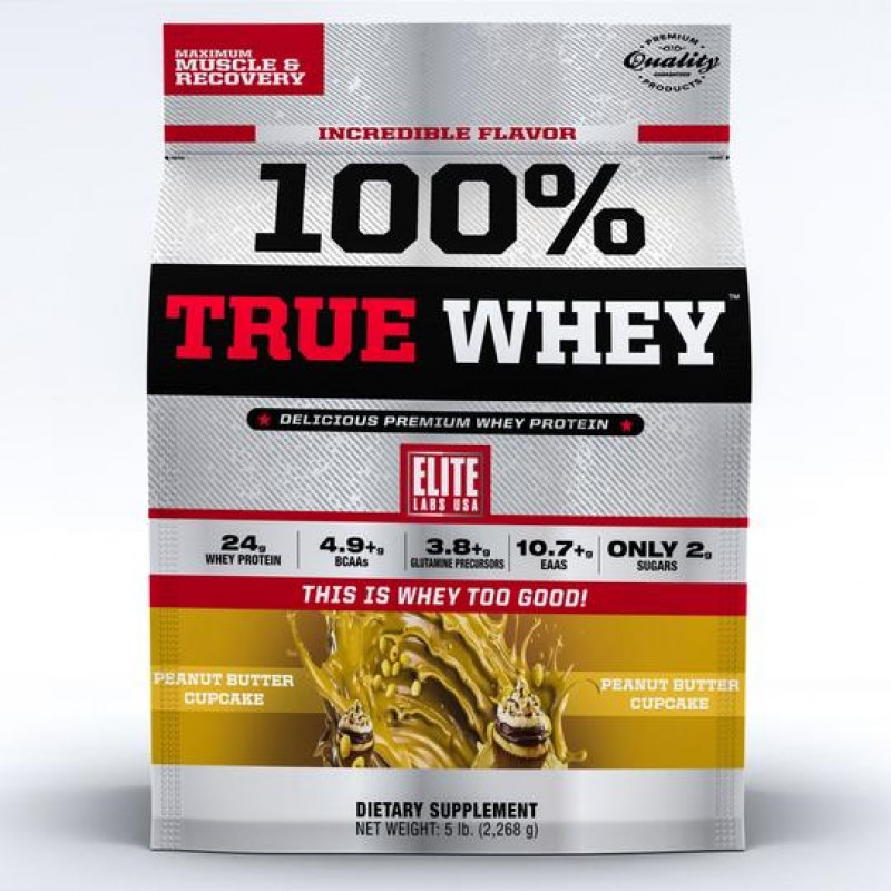 Купити протеїни Elite Labs USA 100% True Whey Peanut Butter Cup 2270 г (111750) Фірмовий товар!