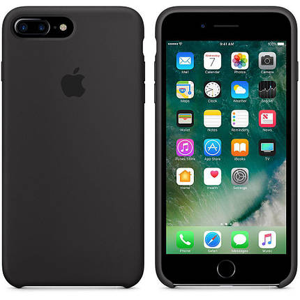Чохол накладка xCase на iPhone 7 Plus/8 Plus Silicone Case темно-коричневий, фото 3