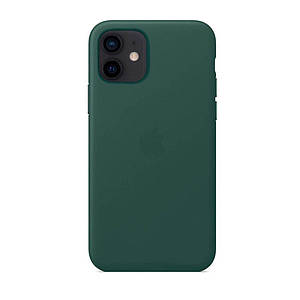 Чохол накладка xCase для iPhone 12 Mini Leather case with Full MagSafe Green