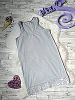 Ночная рубашка серая женская Размер 42 (XS)