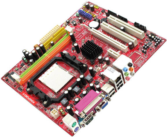 Материнська плата MSI K9N6PGM2-V Socket AM2+ (б/у) +планка, фото 1