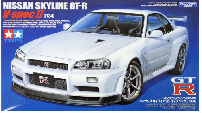 Zbirna Masshtabna Model Avtomobilya Nissan Skyline Gt R Spec V Ii R34 1 24 Vid Kompaniyi Tamiya Cina 1350 90 Grn Prom Ua Id