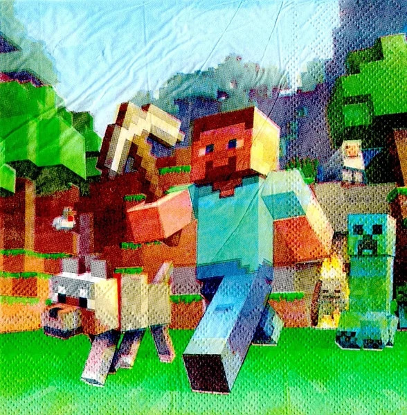 Серветки " Майнкрафт (Minecraft)" 20 шт./пач.