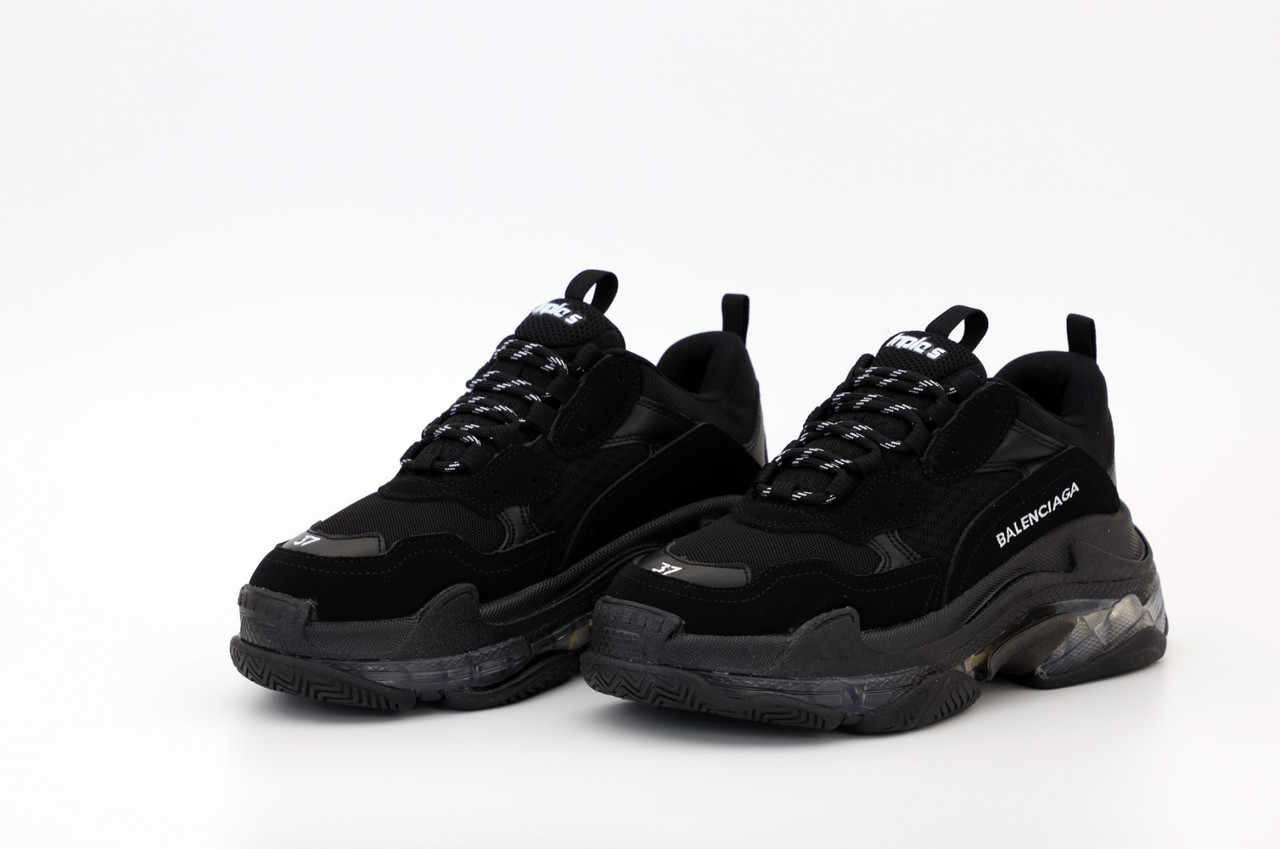 Чорні жіночі Кросівки Balenciaga Triple S